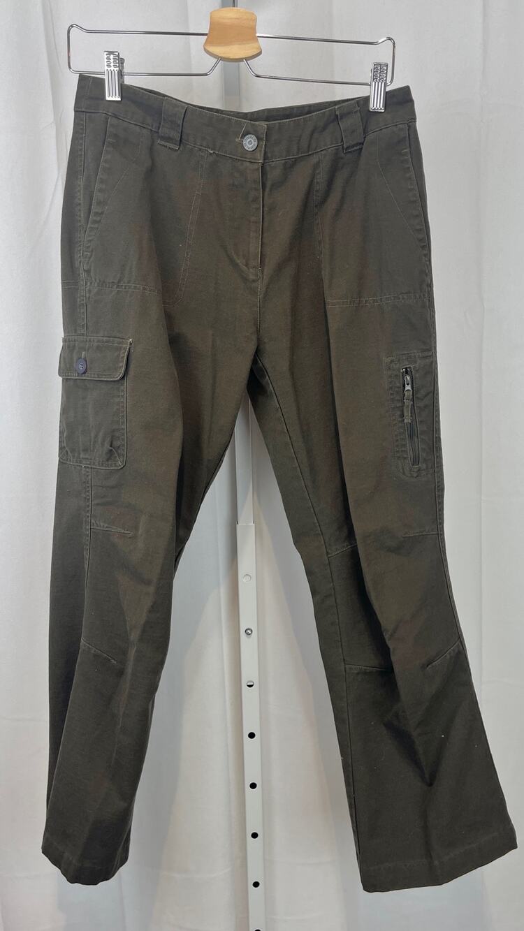 LAFUMA Essentials Hiking Trekking Cargo Ankle Pants Cotton Gray Green Brown 10